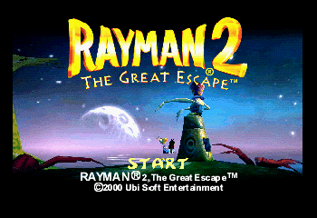 Rayman 2: The Great Escape Title Screen